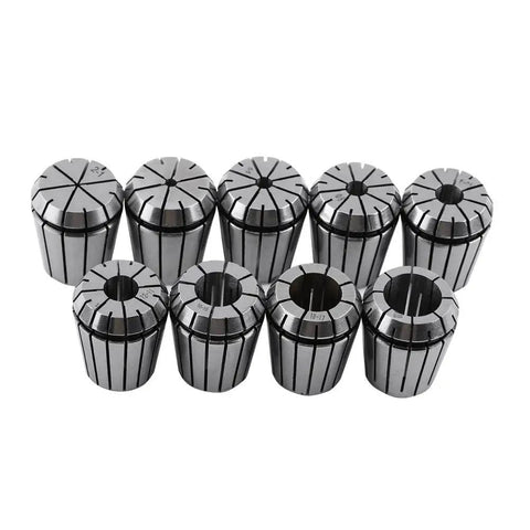 Premium 9-Piece Spring Collet Set 2-20mm For CNC Milling And Lathe With High Precision 65Mn Steel Tool Holding Chuck Kit for engraving machines, showing 9 collets.