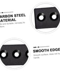 Flat Track Brackets And Mending Plates For Barn Door Track Connector Set Heavy Duty Metal Joint Plates Close-up