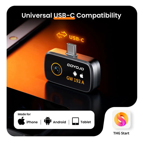 Turn Your Smartphone Into A 192x192 Thermal Imager With USB C Plug And Play For Android And iPhone Water Leak Detection