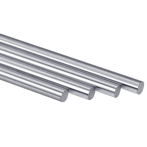 Front view of 10 Pack 8mm By 100mm Linear Motion Shaft Kit For 3D Printers And CNC Machines, Top Notch Steel Rods For Smooth Motion.