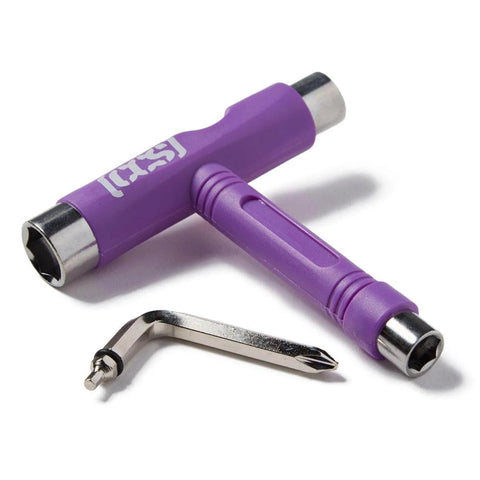 Purple CCS skate tool from Inline Skate Bearing Replacement Set With 16 Precision Bearings And Purple CCS Skate Tool For Quick Upgrades Ready To Roll