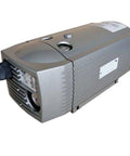 Workhorse Oil Free Rotary Vane Vacuum Pump 380V showing side view with control knob and vent, designed for non-stop operations in shops.