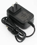 Black AC power adapter for Water Flow Control LCD Display With G1 Flow Sensor Meter for Liquid and Gas, plug and play setup compatible.