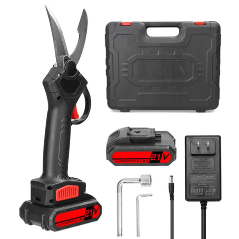 Heavy Duty 21V Electric Kitchen Shears Brushless Cordless Meat And Bone Cutter Multi Purpose Cooking Scissors with battery and charger.