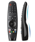 Voice Magic Remote Replacement With Pointer And Voice Control For Smart OLED WebOS TVs shown front and side view
