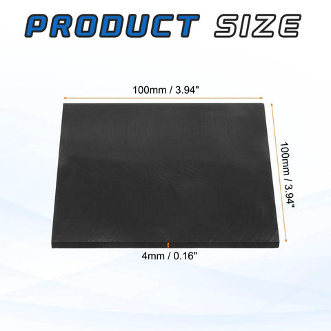 Graphite Block Plate Set For Melting Casting And Electrolysis High Purity Graphite Sheet 100x100x4mm Pack Of 2 size dimensions
