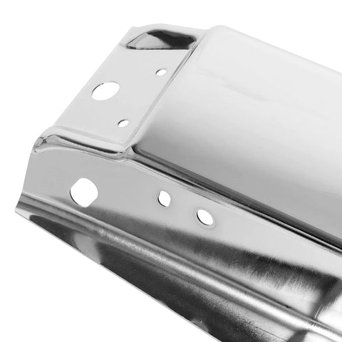 ECOTRIC front bumper impact face bar, chrome steel for 2007–2013 Chevy Silverado pickup