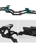 Axial SCX24 Carbon Fiber Low Center Of Gravity Chassis Frame Kit Replacement For RC Crawler showing detailed angles