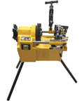 Heavy Duty Electric Pipe Threading Machine Half To Two Inch NPT Threader 220V Power showing side view with controls and die heads.