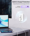 Effortless Usb C Wall Outlet With Soft Night Light And Fast Charge Ports Designed With Tamper Resistant Safety Plus Wall Plate Included For Chill Home Or Dorm Upgrades, with built-in surge protection.