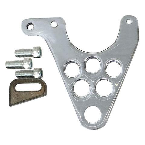 125x4R 4 Piston Rear Brake Caliper Kit For Harley-Davidson Polished Finish 1 Inch Axle 25mm Bolt On Upgrade For Custom Choppers Twisted Choppers Edition Fits Rear Caliper Mounting