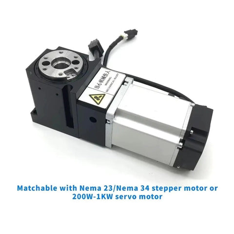Top Shelf High Precision Rotary Platform Indexing Plate Motor Gearbox For Fourth Fifth And R Axis Cnc Setup Replaces Dd Motor Cam Splitter With 12 Point 7 Mm Input Shaft Handling Beefy Hundred Fifty Kg Payload, showcasing stepper motor compatibility.