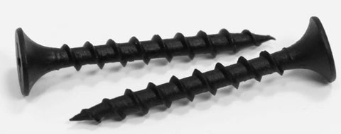 Black High Hardness Drywall Screws 6 x 1-1/4 Inch for Wood and Particle Board Coarse Thread Phillips Drive Bugle Head