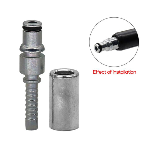 Stainless Steel 3000 PSI High Pressure Washer Hose Connector Quick Fix Insert Fitting For Auto Care, Rust Resistant, No Tools Needed