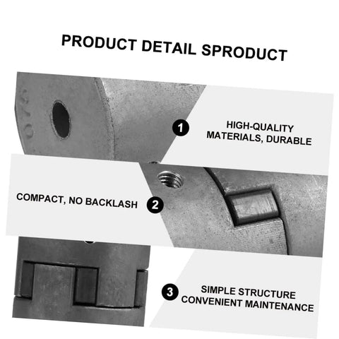 Heavy Duty Three Piece Jaw Coupler Kit Featuring Flexible Spider Insert Connects Servo Motors Quickly Shakes Off Vibration.