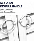 Pro Grade Aluminum Alloy Drywall Access Panel Featuring Slick Heat Dissipation Ventilation Mesh Hella Sturdy Metal Construction And Nifty Handle For Home Tasks, showing easy open ring pull handle design.