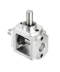 Right Angle Bevel Gearbox 1 To 1 Ratio With Single Output Shaft, 20 Tooth Bevel Gear, Aluminum Frame, DIY Mechanical Module, 10mm Shaft