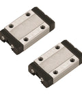 MGN15 H Carriage Block Ball Bearing Slider Pair For 15mm Linear Guide Rail MR15 CNC And 3D Printer, black, heavy-duty steel