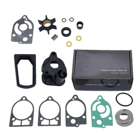 Water Pump Impeller Kit With 89983T Impeller For Mercury Marine 2-Cycle Outboard Engines 30-70 HP components arranged