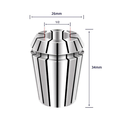 ER25 Spring Collet Set For CNC Milling And Lathe Chuck Built Tough With Killer Grip Rock Solid Double Angle Design Delivering Top Notch Accuracy Up To 5000 RPM For Router Engraving Tools