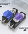 Mini Vise Clamp With Fractal Jaw For Crafts And Jewelry Making Drill Press And Bench Vise Heavy Duty Self Adjusting aluminum