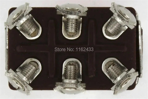 FGS12-223 Industrial Electronic Component For Machinery Control Systems, A Solid Automation Accessory And Replacement Part Built For Precise, Reliable Factory Upgrades And Smooth Plant Automation. close-up of six screw terminals on dark base