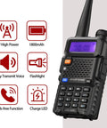 Dual Band Long Range Handheld Ham Radio Kit With 1800mAh Rechargeable Battery Two Way Radio For Hunting Camping Survival display
