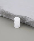 Single white cog from 50 Pack 6mm Plastic Cog Gears Set 0.5 Module 10mm Worm Gears For 2mm Motor Shafts