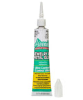 Jewelry And Metal Glue For Instant Bond, Waterproof And Clear Drying, 0.7 Ounce Tube, Strong Permanent Bond For Repairs On Metal, Glass, Stones