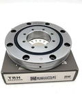 Top Shelf RU66UUCC0 Cross Roller Bearing for Robot Arm Slewing Drive with sealed design mounted on packaging.