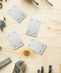 20 Pieces Stainless Steel Flat Brackets With Screws For Wood DIY Projects Heavy Duty Easy Install And Versatile Straight Mending Plates