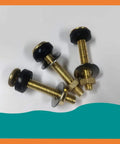 Heavy Duty Split Toilet Tank Fastener Kit With Rustproof Gasket And Secure Seal For Split Toilet Systems General Mounting Hardware Built Tough And DIY Friendly Replacement Parts brass bolts with washers