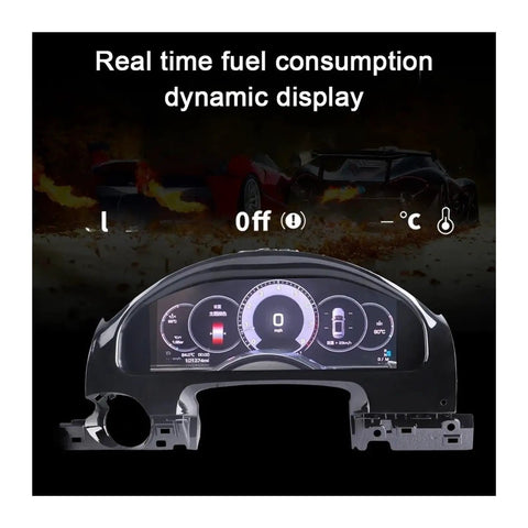 12.3 Inch LCD Dashboard Instrument Cluster For Porsche Cayenne 2011 2017 Replacement Smart Gauge Module With Built In Circuit Board Indicator Lamp And Motor Plug And Play No Fuss Install Stable Performance In Idle And Accel Reduces Faults, front view