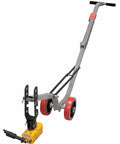 Heavy Duty Aluminum Magnetic Lid Lifter 900 Pound Capacity With Dual Point Design For Truck Trailers, featuring red wheels.