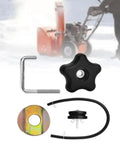 Secure Your Heavy Duty Snowblower Handle With This Tough Metal Alloy Lock Kit And Durable Pp Plastic Hardware For Ultimate Winter Control Performance, knob and washer set