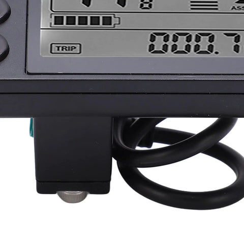 Durable ABS LCD Display For Speedometer And Odometer On Electric Bikes 24V 36V 48V Control Panel Digital Meter With Large Readout So You Can See It Clearly While You Roll