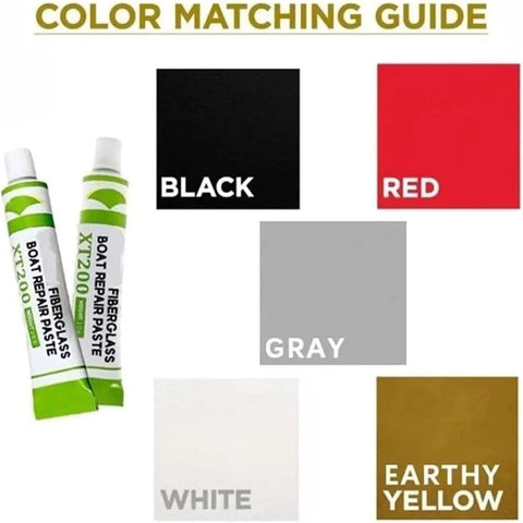 Fiberglass Boat Repair Paste Quick Dry Putty Kit For Scratches And Cracks Gelcoat Touch Up No Mess Gel For Boats Cars