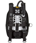Zen Deluxe Single Tank Scuba BCD With Narrow Zen Wing For Superior Buoyancy Control, stainless backplate, front view