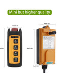 Wireless Overhead Hoist Crane Remote Control With Four Channel 110V Industrial Rugged Lift Winch Radio Controller, front view