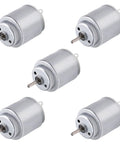 Five Pack Mini DC Motors 1 To 6 Volt High RPM 5000 To 20000 For DIY Toys Science Projects RC Boats Planes Drones And Hobby Builds