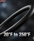 Close-up of a black PU belt from the Five Pack PU Rock Tumbler Belts Replacement Kit For K1, K1 Pro, K3 And Thumlers AR Series.