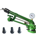 Pro Grade Pressure Gauge Irrigation Sprayer Gun For Farm And Garden, 360 Degree Sprinkler With 0 To 48 Degree Tilt, metal body