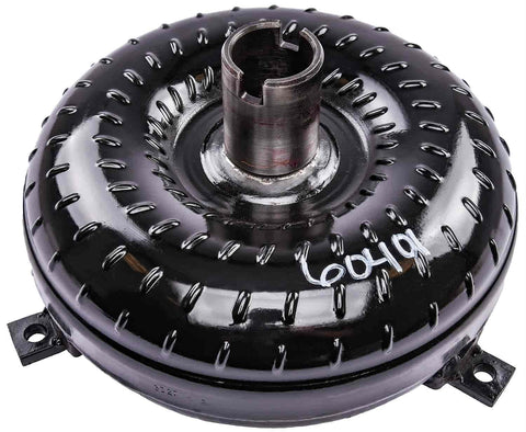GM Torque Converter TH350 TH400 2700 to 3000 RPM Stall Speed Street and Track Performance Upgrade for Quick Launch and Smooth Acceleration USA Made Budget Friendly black steel torque converter with mounting tabs