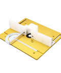 Slick Aluminum Router Table Insert Plate For Woodworking Heavy Duty Base Platform with protractor gauge for accurate angles.