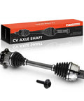Front Cv Axle Shaft Assembly For Audi A6 A7 A8 Q5 Quattro Driver Passenger Side, 19.45 inch, steel, with mounting bolt.