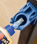 Upside Down Glue Bottle Dock Station With One Handed Access For 4oz 8oz And 16oz Bottles, built in opener showing glue flow