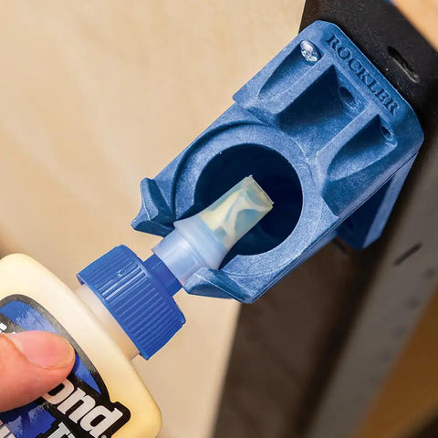 Upside Down Glue Bottle Dock Station With One Handed Access For 4oz 8oz And 16oz Bottles, built in opener showing glue flow