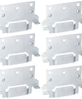 Legit 6 Pack 116791 Mounting Plates Replacement For Ikea Bed Frame Brackets Heavy Duty Galvanized Steel Hardware, 3.95 inches.
