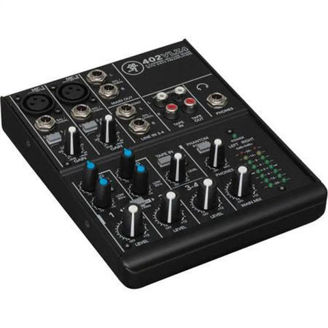 Ultra Compact 4-Channel Mixer With Pro-Grade Onyx Preamps, High Headroom Low Noise, Sleek Black Finish close-up of top controls