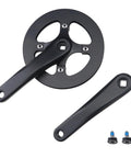 42T Alloy Crankset With Aluminum Double Chain Cover For E Bikes And Folding Bicycles, 170Mm Arm, screws included